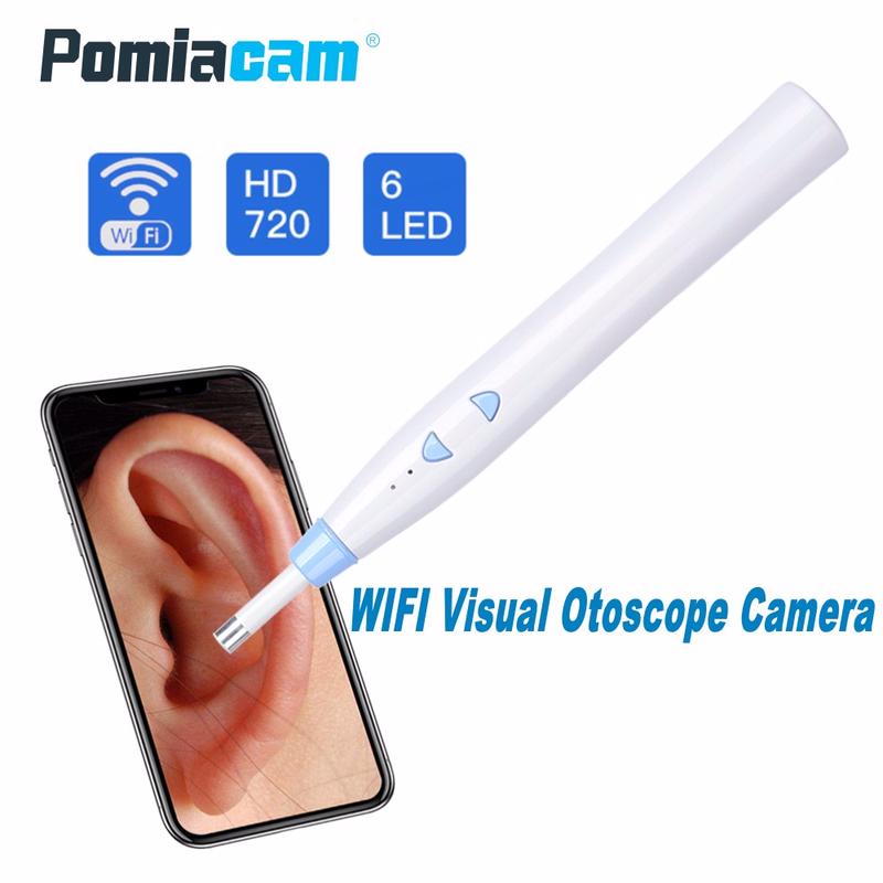 Buy HD 720P Wireless WIFI Ear Endoscope F180 5.5mm Visual Ear Spoon