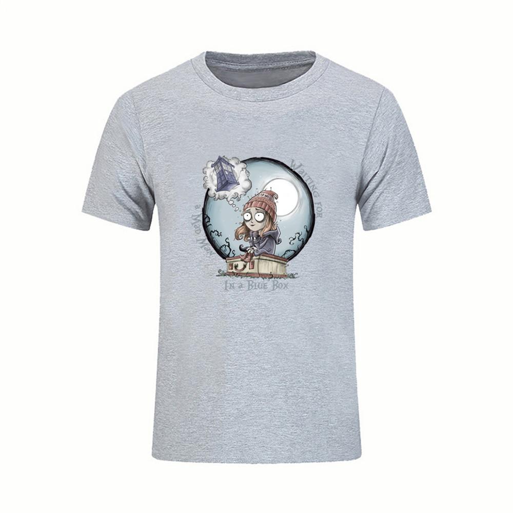 Homme Short Sleeve Tops Tee Shirts The Girl Who Waited Dr Who Men S