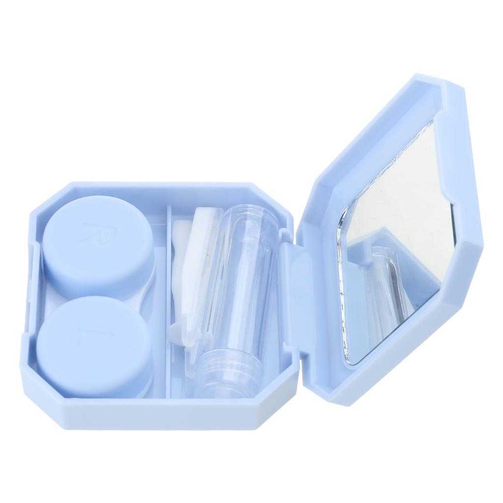 Portable Contact Lenses Case Remover Tool with Cover Travel Easy Carry Plunger Suction Cup Applies Contacts Safely