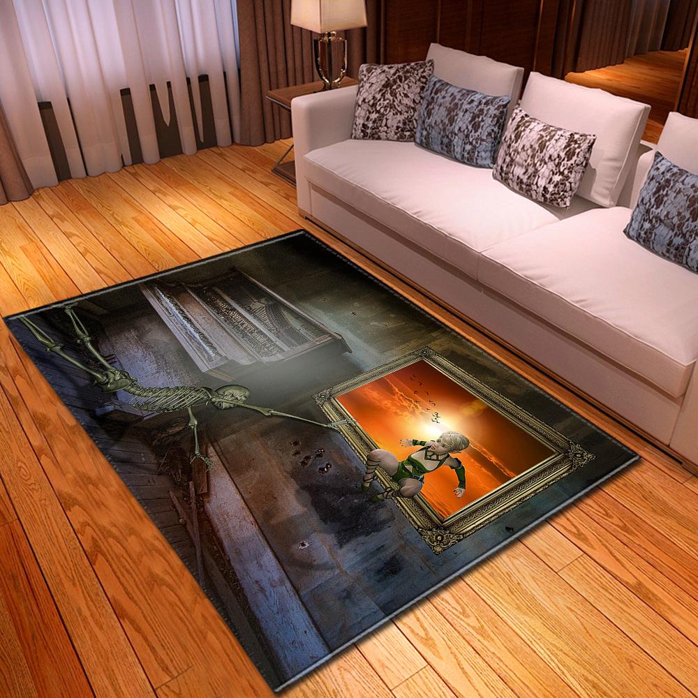 Skull Living Room Floor Mat Bedroom Dining Room Carpet Carpet Doormat