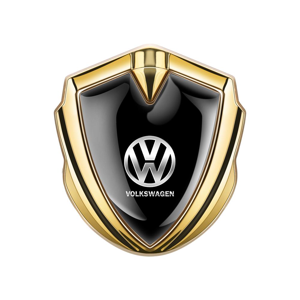 

Car Shield Stylign Sticker Metal Badge Body Trunk Decoration Decal For Volkswagen VW T-ROC Golf Passat Polo Beetle Sharan Tiguan золотой