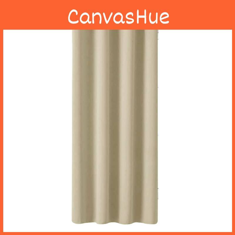 Insulated Blackout Door Curtain Bedroom Living Room Solid Color Window Decor