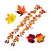 1/2Pcs 175cm Artificial Fall Maple Leaf Garland Fake Plants Autumn Decor Leaves Vine for Thanksgiving Halloween Decoration Gifts