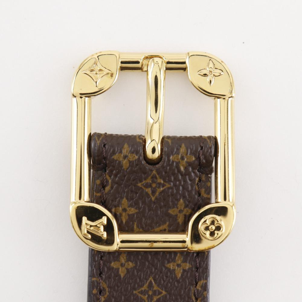 LOUIS VUITTON Ceinture Malletier belt M9943 Brown Monogram canvas unisex Used