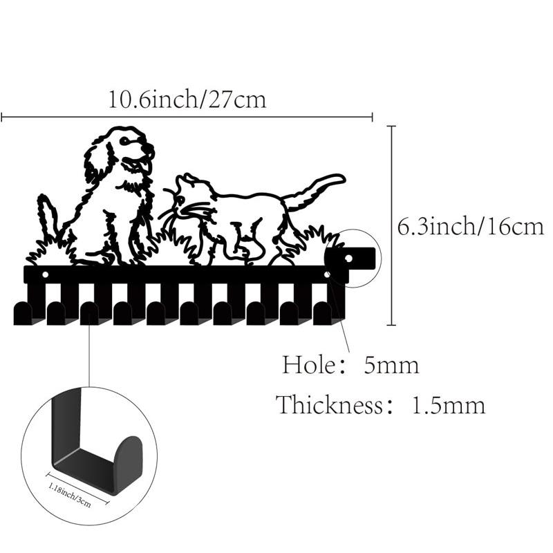HOME Metall Wandhaken mit Buchstaben - Kreativer Eisenkunst Schlüssel- und Handtuchhalter