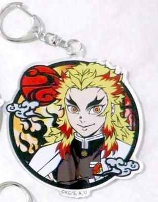 Demon Kimetsu no Yaiba Pappersklipp Serie 2:a Upplagan Akryl Nyckelring Rengoku Kyojuro Jump Shop Exklusiv Nyckelring Slayer