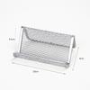 Metal Mesh Business Card Holders, 1Pack Durable Stainless Steel Card Stand for Desk, Office, and Business Use