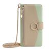 Magnetic Card Slot Mirror Leather Case for Iphone 16 Pro Max 16E 15 Plus 14 13 12 11 Long Hardware Chain Zipper Crossbody Wallet