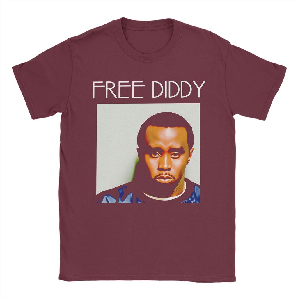 2026 FREE DIDDY Mens T Shirts Vintage Tees Short Sleeve O Neck TShirts Cotton Unique Tops