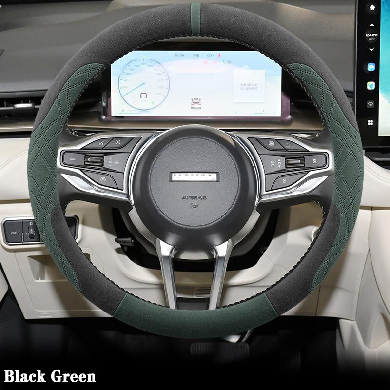 Suede Car Steering Wheel Cover For Haval H6 2011 2012 2013 2014 2015-2026 Ultra Thin Anti-slip Sweat Proof Auto Accessories