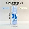 1PC Class Of 26 Senior Blue Letter Print 750ml Color Plastic Sports Water Bottle Leakproof Flip Straw Lid Suitable for Sports Office Home Use