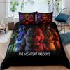 Dark Game Cartoon Print Quilt Cover Dormitory Children's Room Bedding Set Quilt Cover Pillowcase 100% Polyester 3 Pieces