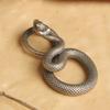 Solid Copper Snake Figurine Zodiac Serpent Ornament Desktop Feng Shui Model Collection Statue Brass Crafts New Year Gifts
