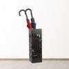 Metal Umbrella Stand for Home Office Entryway, Long Umbrella Storage Rack Hollow Convenient Square Organizer for Doorway Hallway