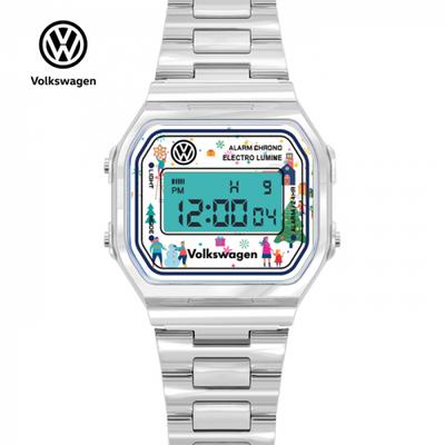 [Volkswagen Watch] Volkswagen Watch Beetle Snow Digital Watch VW-BeetleSNOW-WH