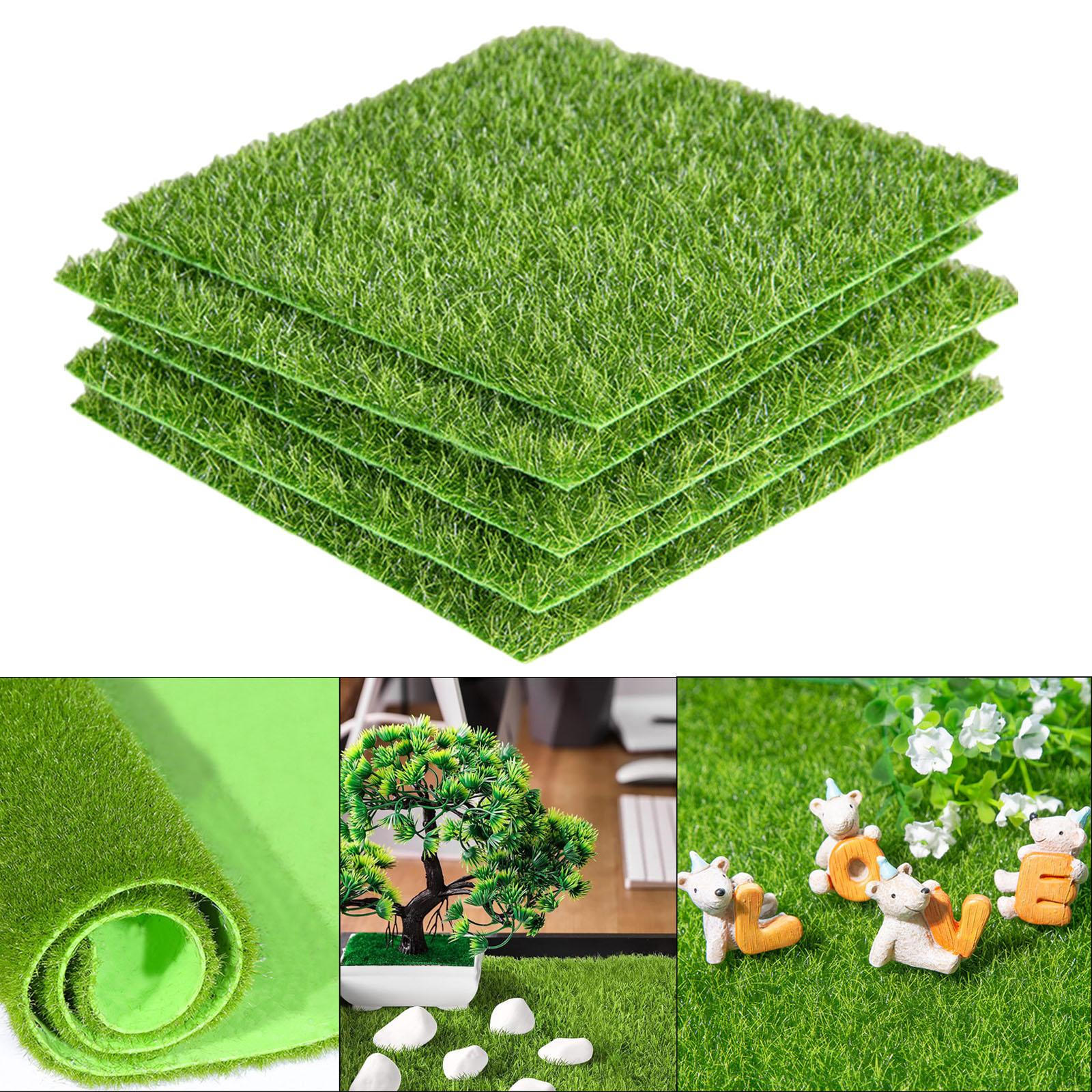 

Искусственная трава квадратный коврик набор аксессуар для сада двора реалистичный зеленый многофункциональный