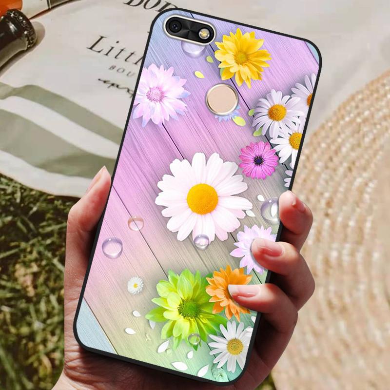 Per Huawei P Smart 5.65 pollici Custodia in TPU Morbido Silicone Lupo Carino Cover Posteriore Custodia per Telefono Per Huawei P Smart 2018 FIG-LX1 Custodia PSmart
