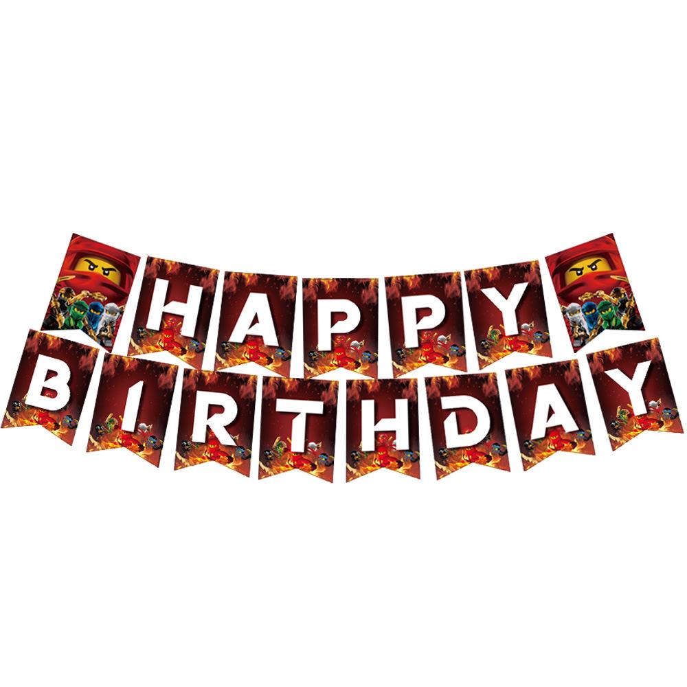 Ninjago Ninja Kids Birthday Party Plates and Cups Set