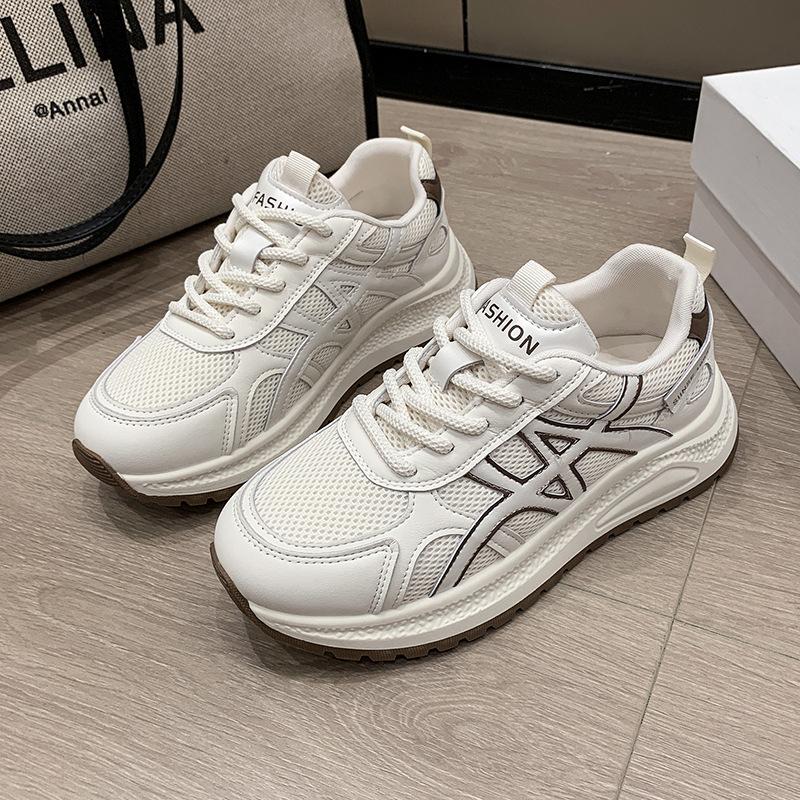 

Showing feet little dad shoes women s 2025 summer new thick-soled versatile breathable Forrest Gump shoes lightweight casual sports shoes 40 хаки