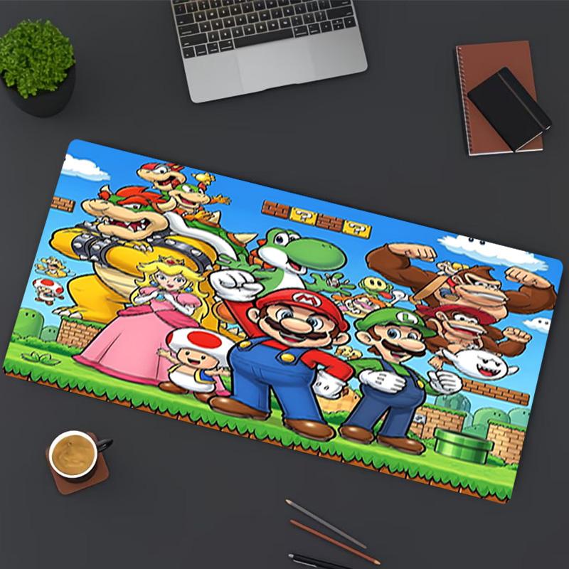 Super Mario Print Mouse Pad, for Keyboard Pad Laptop PC Mat for Office Home Use, Desk Decor, Perfect Birthday Gift for Gamers
