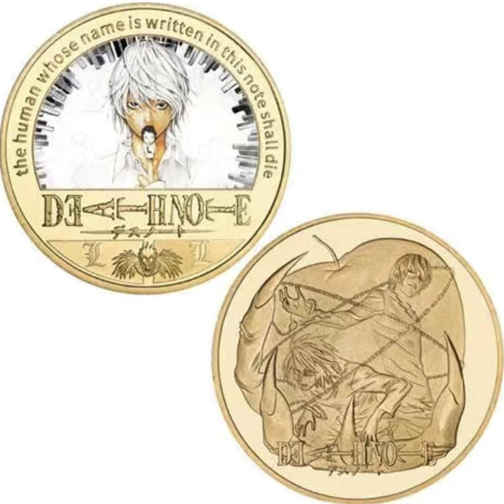 Classic Anime Notes Commemorative Coins Anime Coins Peripheral Commemorative Coins Die Casting Metal Coins