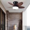 Household Bedroom Electric Ceiling Fan Light Quiet Frequency Conversion Ceiling Fan Lamp Living Room LED Lighting Fan