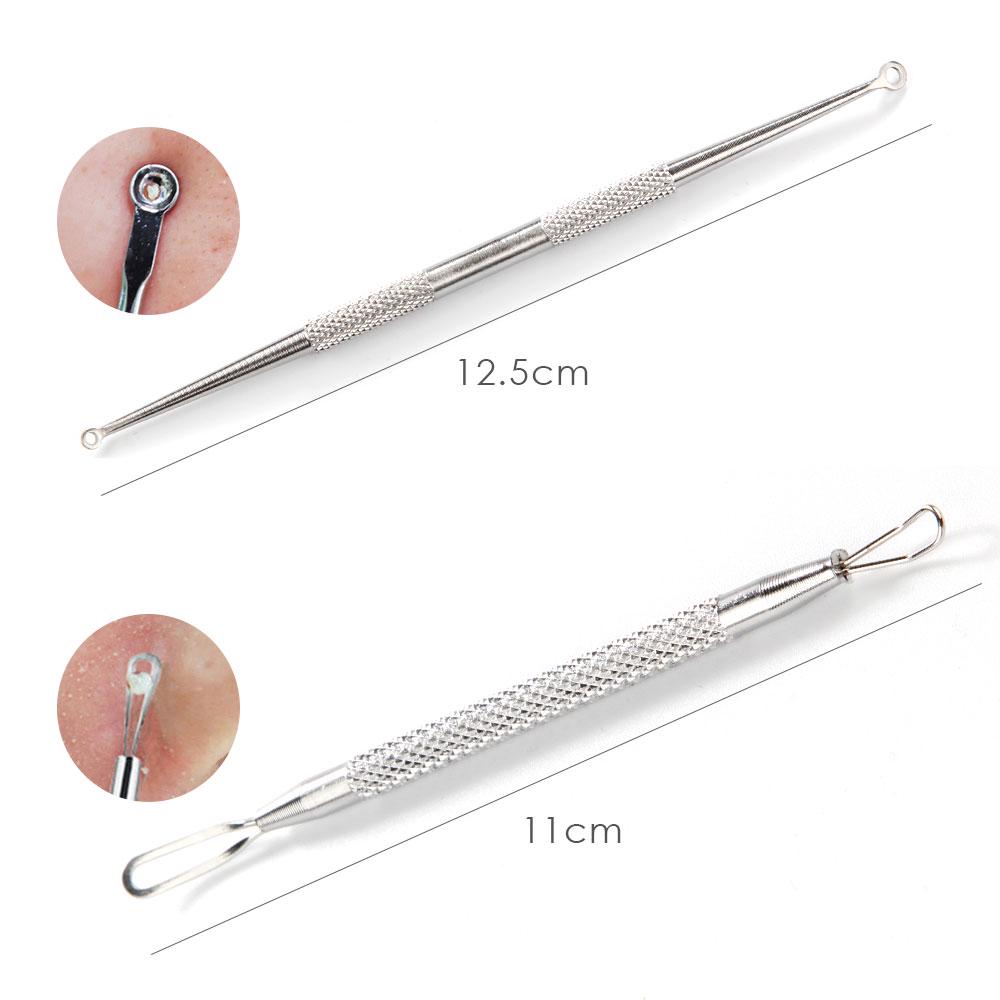 7Pcs Blackhead Extractor Tool Vacum Blackhead Remover Tweezer for Pimple Blemish Acne Extractor