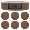 6pcs Tea Cup Pads Set Heat-Resistant Anti-Skid Pu Tumbler Mats For Home Kitchen Round Protective Cup Pads Practical Bottle Mats