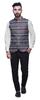 Atasi Light Peach Patchwork Printed Wedding Jackets For Men Nehru Jacket Waist Coat For Festive