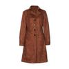 Western Style Women's Faux Suede Waist-Cinched Coat, Comfortable Casual Fashion Outerwear for Women