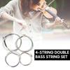 BD102 4-string Double Bass String Set Steel-Nickel Winding String Rust-resistant Durable String for