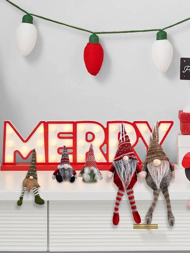 Christmas Gnome Countdown Calendar 24 Pieces Kids Christmas Countdown Calendar Home Decorations