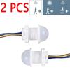 2pcs PIR Sensor Detector Smart Switch Mini Closet 110V 220V PIR Infrared Motion Sensor Detection Automatic Sensor Light Switch