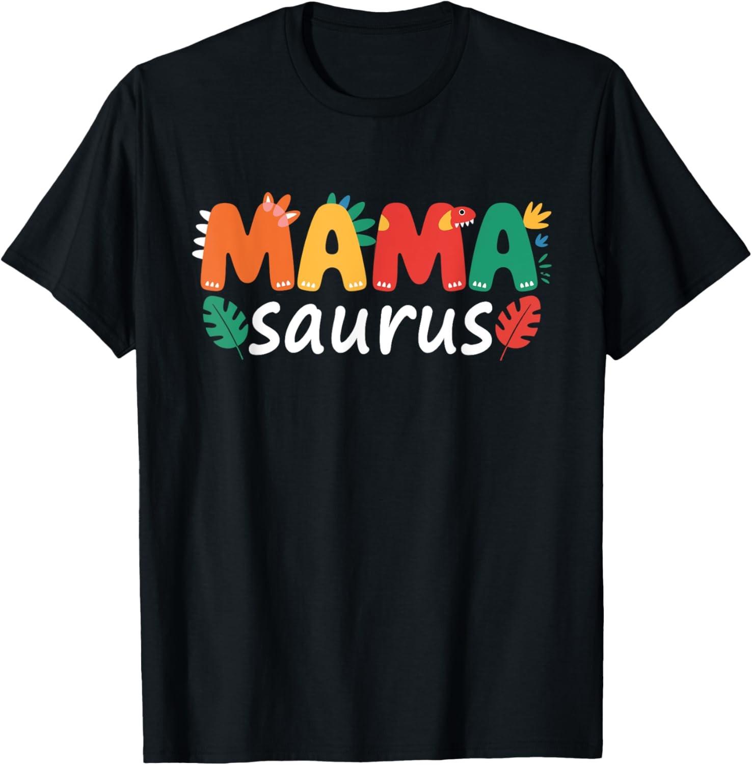 

Family T-Shirt Mama Saurus Daddy Saurus Dad Dinosaur Birthday Family Matching T-Shirt Kawayi Custom T-Shirt Ropa Hombre 4XL