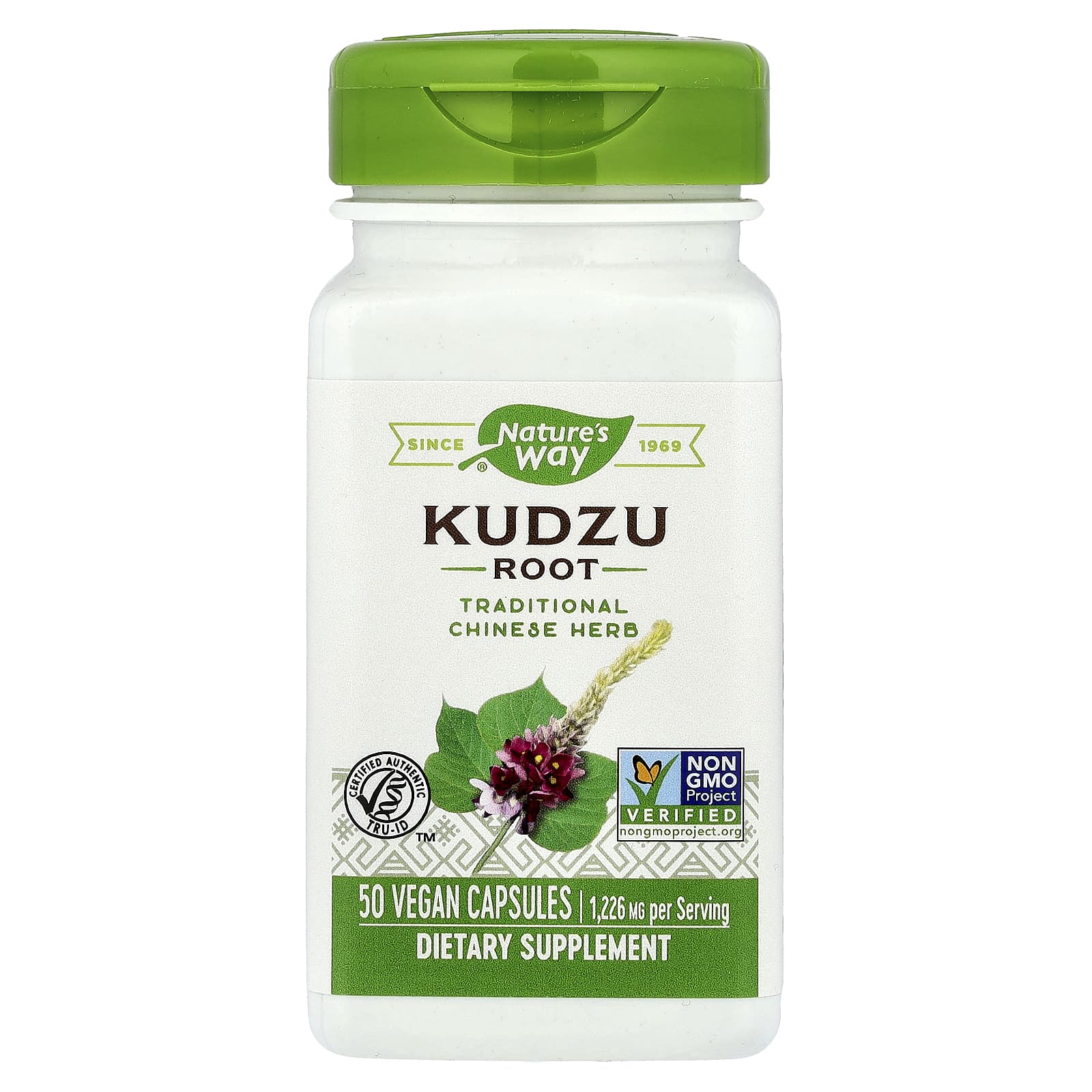 

Nature S Way, Kudzu Root, 1,226Mg, 50 Veggie Caps (613Mg per Capsule)