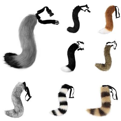 Anime Animal Coada Costume Cosplay Recuzită Pisică Vulpe Plush Cozi Jocuri de rol Halloween Party Kawaii Accesorii