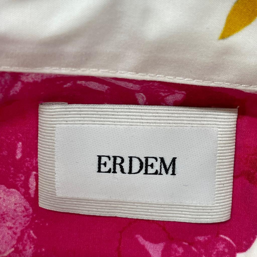 ERDEM S1D921 White Floral Cotton One Piece 24Stainless Steel dress UK6 whiteUsed