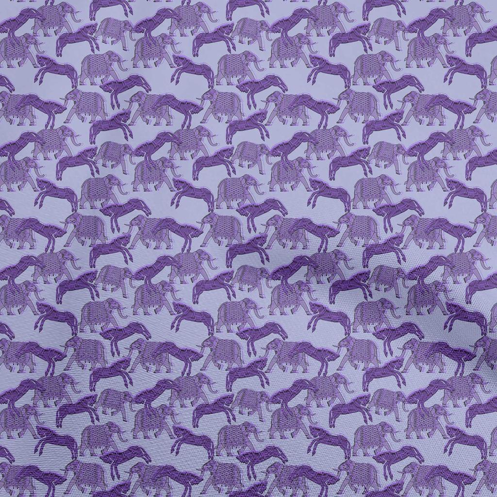 oneOone Cotton Flex Dark Green Fabric Elephant Sewing Fabric By The Yard Printed Diy Clothing Sewing Supplies 40 Inch