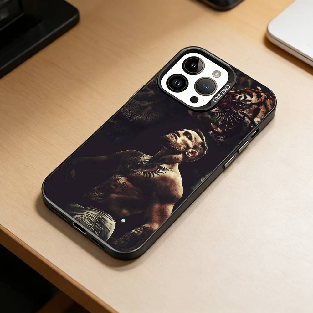 Etui Na Telefon Conor McGregor-G Boxing Dla iPhone 17,16,15,14,13,12,11 Plus,Pro Max,XS,Kolorowe Srebrne Etui Na Telefon Funda Cover