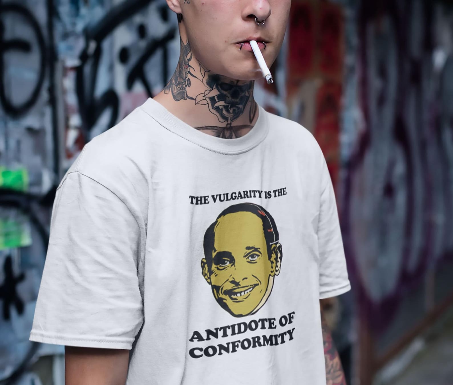 John Waters Divine Female Trouble T-Shirt - Vulgarity Quote Tee 2XL