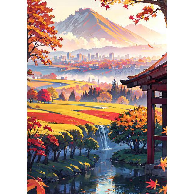 Anime Style Japanese Landscape Torii Prints Poster Canvas Painting Modern Wall Art Pictures For Living Room Bedroom Home Decor