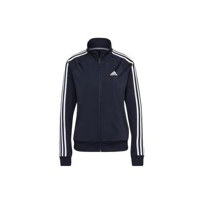 Essentials Striped Logo Print Solid Legend Ink Jacket Women Jacket H48444