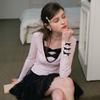 CEST MOIDEW Cest_Ribbon Dot Long Sleeve Top