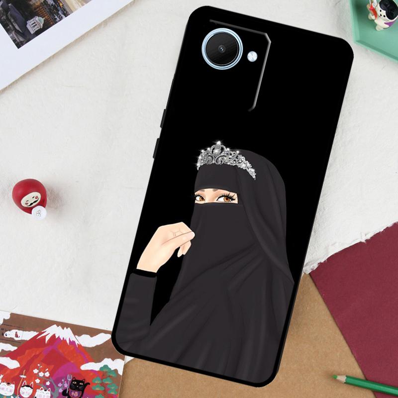 Niqab Queen Islamic Muslimah Woman For Realme 13 Pro Plus 14 12 10 11 GT 6 5 6T GT7 Pro C51 C21Y C25S C75 C67 C61 C53 C55 Case