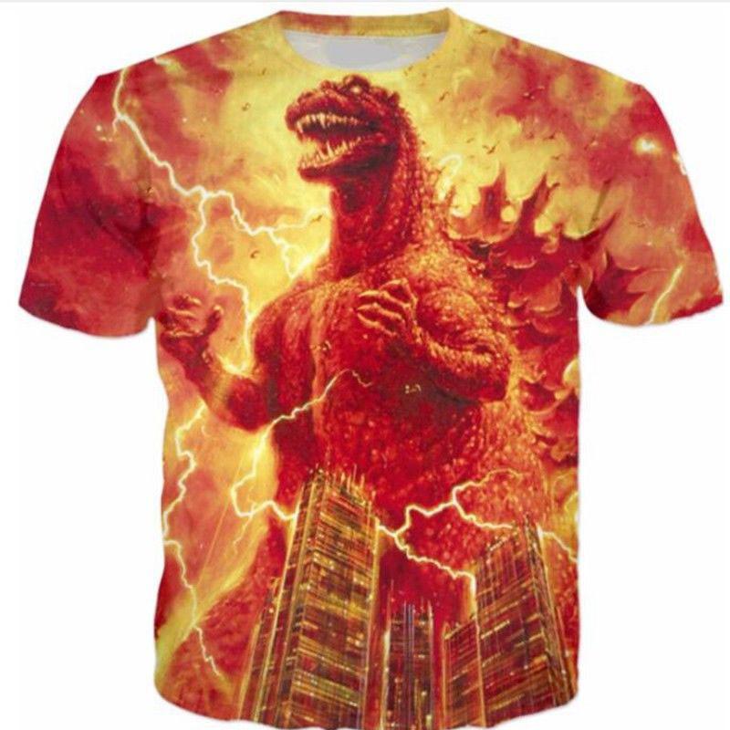 3d New Fashion Printed Womenmens Dinosaur Summer Tshirts Cool