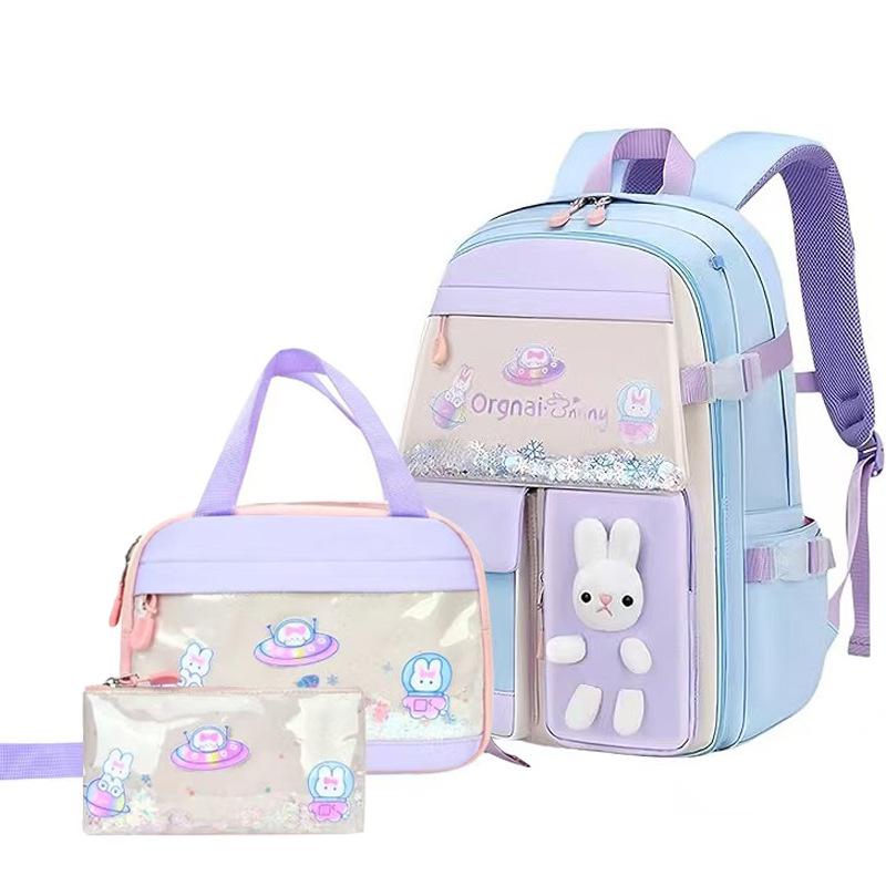 "Quicksand Style Backpack for Girls, Grades 1-9 - Stylish and Casual"