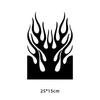 1Pc Flame Motorcycle Fenders Sticker Waterproof Self-Adhesive Vinyl Decal For Most Motorcycle Mudguard Decoration