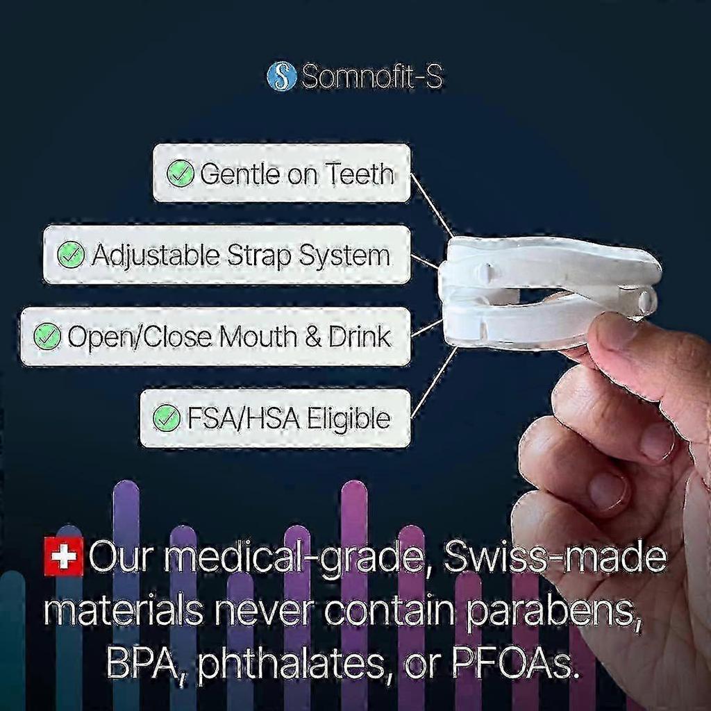 Somnofit-S Anti-Snore Mouth Guard by | Made In Switzerland | FDA Cleared | Most 26s