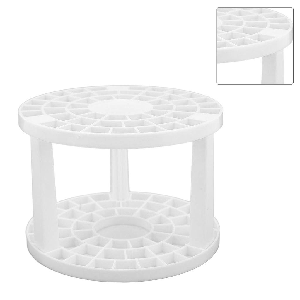 49 Holes Makeup Brush Stand Rack Large Capacity Multifunction Nail Pen Holder Stand for Home Shop Office White