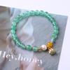 Natural Crystal Bracelet, Green Strawberry Crystal Bead Bracelet. Bangles Women Fashion Jewelry Accessories Gift